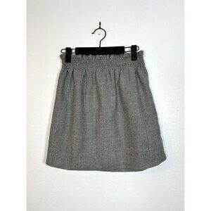 J. Crew Skirt Women Size 0 Wool Blend Light Gray Style 28704 Business Midi‎ Mini